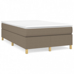 Boxspringbett Taupe 120x200 cm Stoff