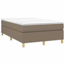 Boxspringbett Taupe 120x200 cm Stoff