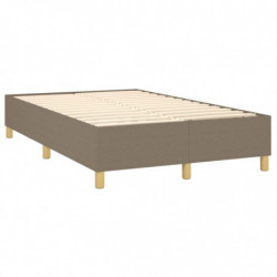 Boxspringbett Taupe 120x200 cm Stoff