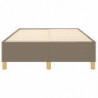 Boxspringbett Taupe 120x200 cm Stoff