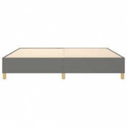 Boxspringbett Dunkelgrau 140x190 cm Stoff