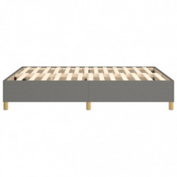 Boxspringbett Dunkelgrau 140x190 cm Stoff