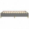 Boxspringbett Dunkelgrau 140x190 cm Stoff