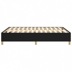 Boxspringbett Schwarz 140x190 cm Stoff