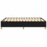 Boxspringbett Schwarz 140x190 cm Stoff