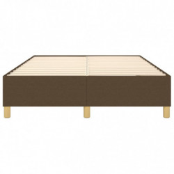 Boxspringbett Dunkelbraun 140x190 cm Stoff