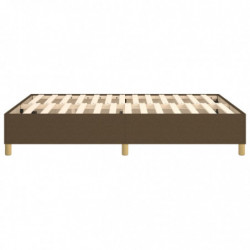 Boxspringbett Dunkelbraun 140x190 cm Stoff