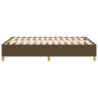 Boxspringbett Dunkelbraun 140x190 cm Stoff