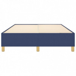 Boxspringbett Blau 140x190 cm Stoff