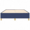 Boxspringbett Blau 140x190 cm Stoff