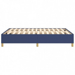 Boxspringbett Blau 140x190 cm Stoff