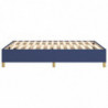 Boxspringbett Blau 140x190 cm Stoff