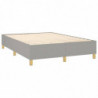 Boxspringbett Hellgrau 140x200 cm Stoff