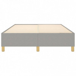 Boxspringbett Hellgrau 140x200 cm Stoff