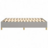 Boxspringbett Hellgrau 140x200 cm Stoff