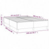 Boxspringbett Hellgrau 140x200 cm Stoff