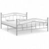 Bett Grau Metall 140x200 cm