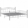 Bett Grau Metall 160x200 cm