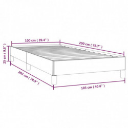 Bettgestell Dunkelblau 100x200 cm Samt