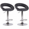 2er Set Barhocker Olinda Kunstleder chrom