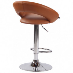 2er Set Barhocker Olinda Kunstleder chrom