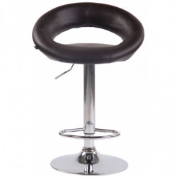 2er Set Barhocker Olinda Kunstleder chrom