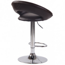 2er Set Barhocker Olinda Kunstleder chrom