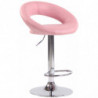 2er Set Barhocker Olinda Kunstleder chrom