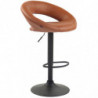 2er Set Barhocker Olinda Kunstleder schwarz