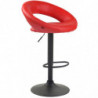 2er Set Barhocker Olinda Kunstleder schwarz