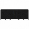 5-tlg. Sideboard-Set Schwarz Massivholz Kiefer