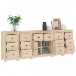 Sideboard 230x35x80 cm Massivholz Kiefer