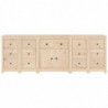 Sideboard 230x35x80 cm Massivholz Kiefer