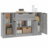 Sideboards 3 Stk. Grau Sonoma Holzwerkstoff