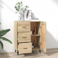 Sideboard Sonoma-Eiche 69,5x34x90 cm Holzwerkstoff