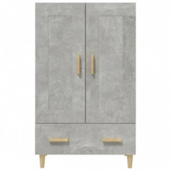 Highboard Betongrau 70x31x115 cm Holzwerkstoff