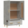 Highboard Betongrau 70x31x115 cm Holzwerkstoff