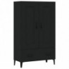 Highboard Schwarz 70x31x115 cm Holzwerkstoff