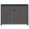 Sideboard Grau 100x35x74 cm Massivholz Kiefer