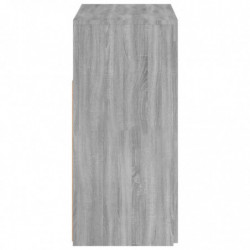 Sideboard mit LED-Beleuchtung Grau Sonoma 80x35x75 cm
