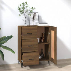 Sideboard Braun Eichen-Optik 69,5x34x90 cm Holzwerkstoff