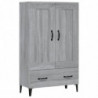 Highboard Grau Sonoma 70x31x115 cm Holzwerkstoff