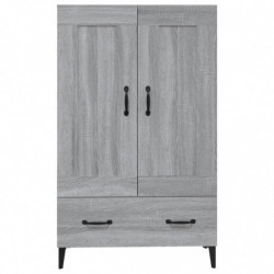 Highboard Grau Sonoma 70x31x115 cm Holzwerkstoff