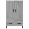 Highboard Grau Sonoma 70x31x115 cm Holzwerkstoff