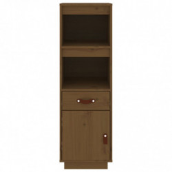 Highboard Honigbraun 34x40x108,5 cm Massivholz Kiefer