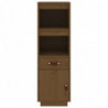 Highboard Honigbraun 34x40x108,5 cm Massivholz Kiefer