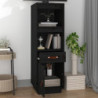 Highboard Schwarz 34x40x108,5 cm Massivholz Kiefer