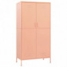 Kleiderschrank Rosa 90x50x180 cm Stahl