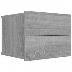 Nachttisch Grau Sonoma 40x30x30 cm Holzwerkstoff