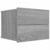 Nachttisch Grau Sonoma 40x30x30 cm Holzwerkstoff